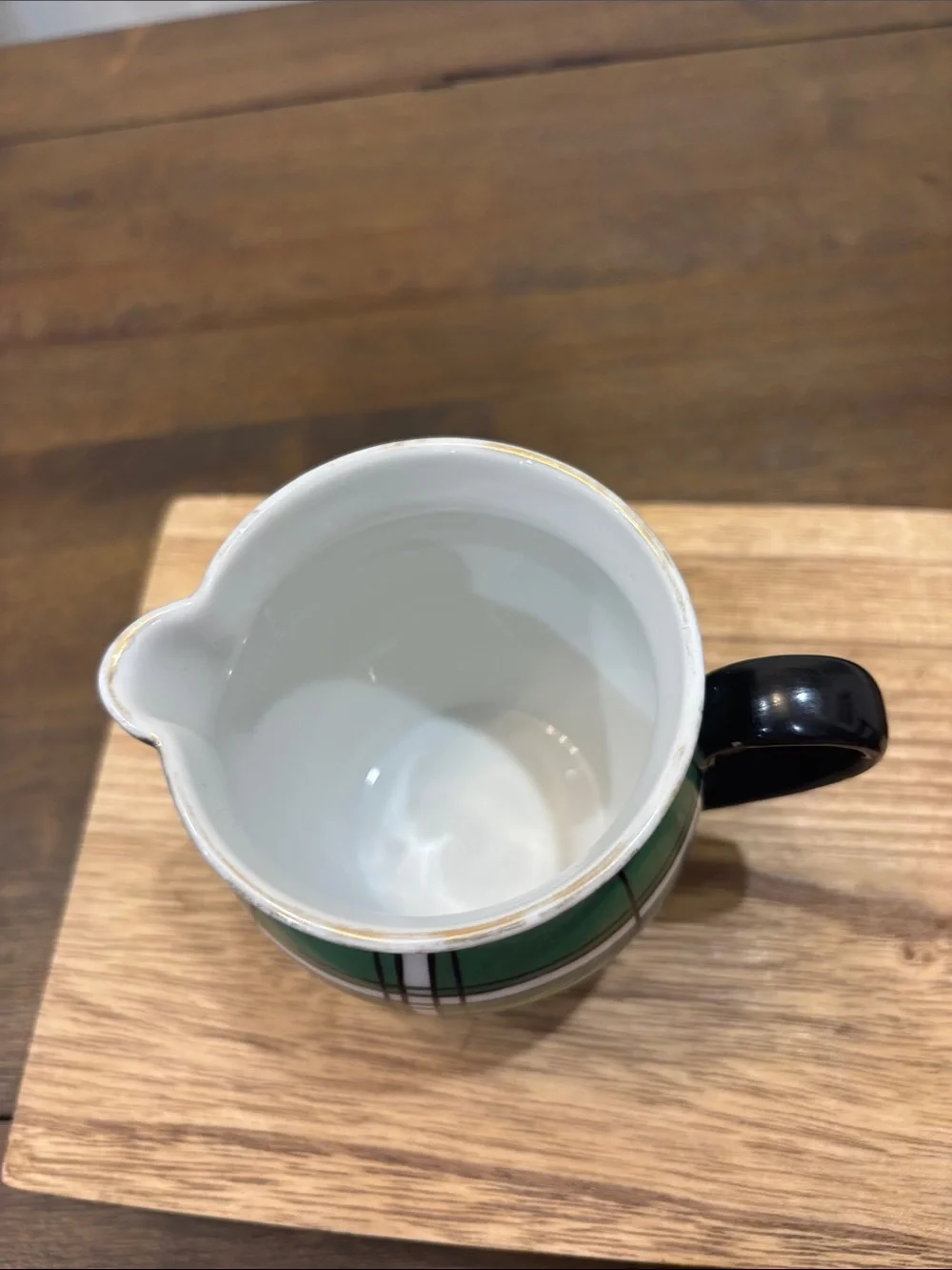 MCM Plaid Austrian Creamer
